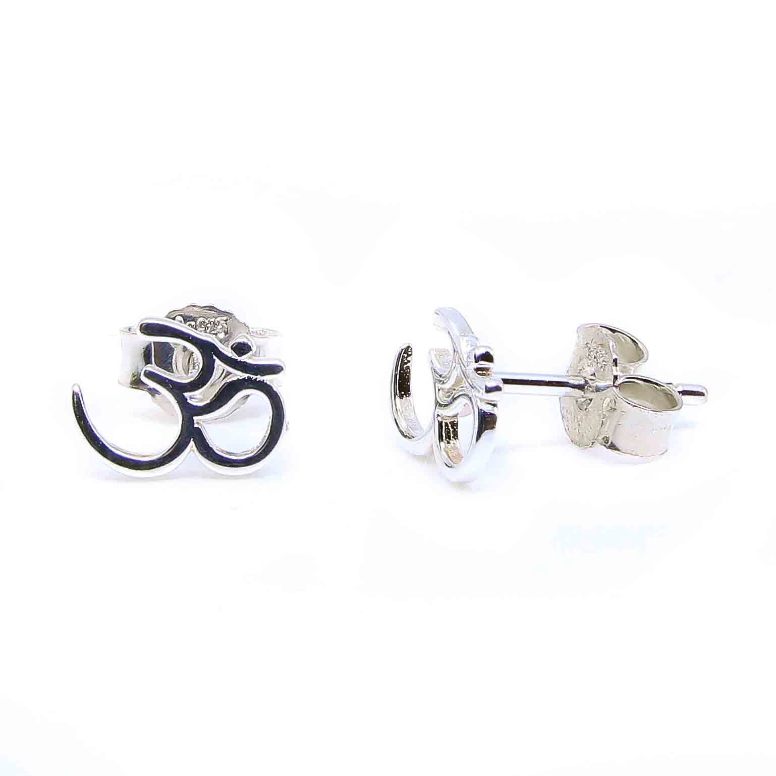 Ohrstecker Buddhismus 925 Silber – Bild 5