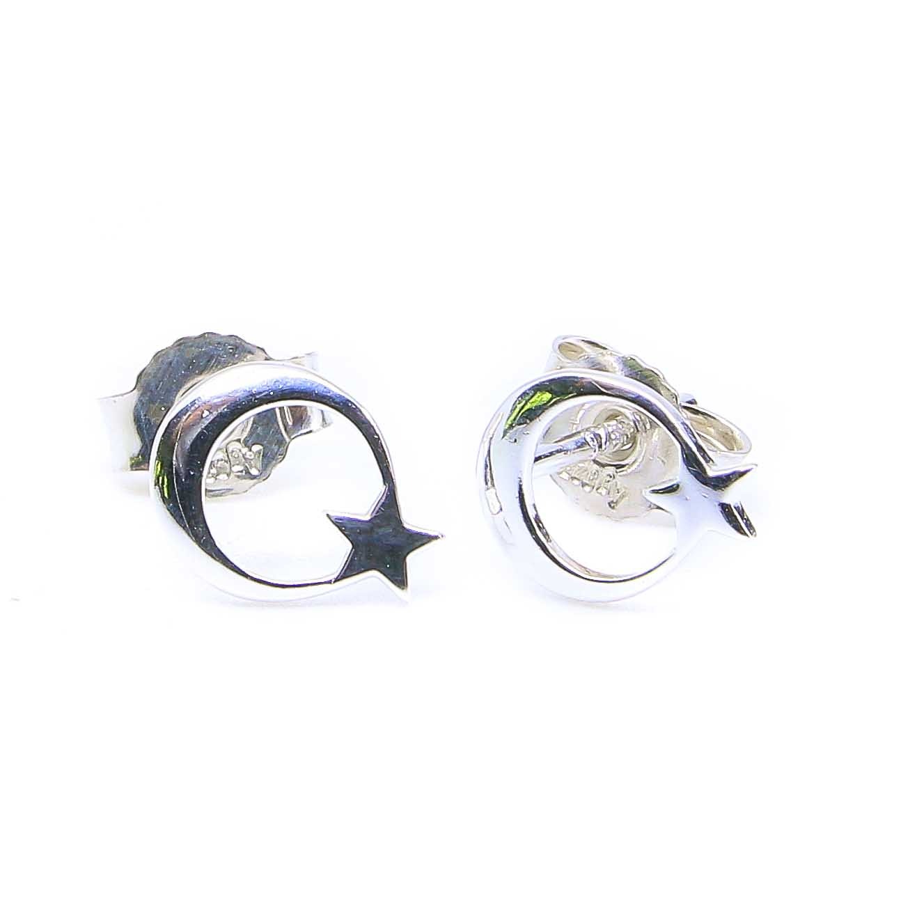 Ohrstecker Buddhismus 925 Silber – Bild 4
