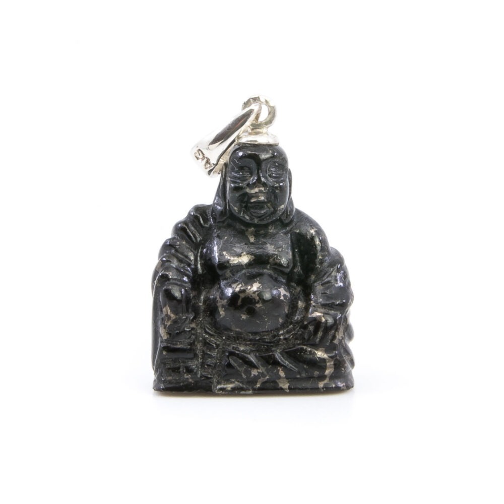 1 Anhänger Buddha Kopf in antik silberfarbig, 30mm, Yoga, Reiki