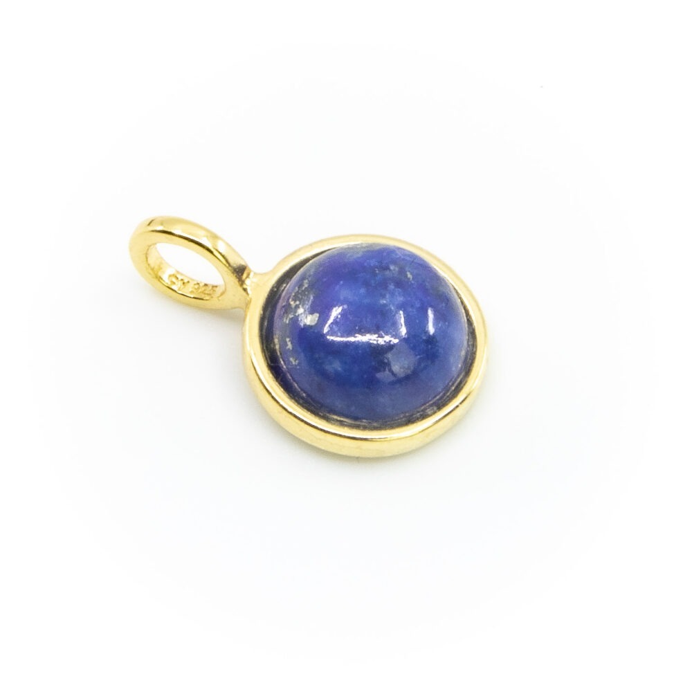 Anhänger Lapislazuli 8mm gefasst