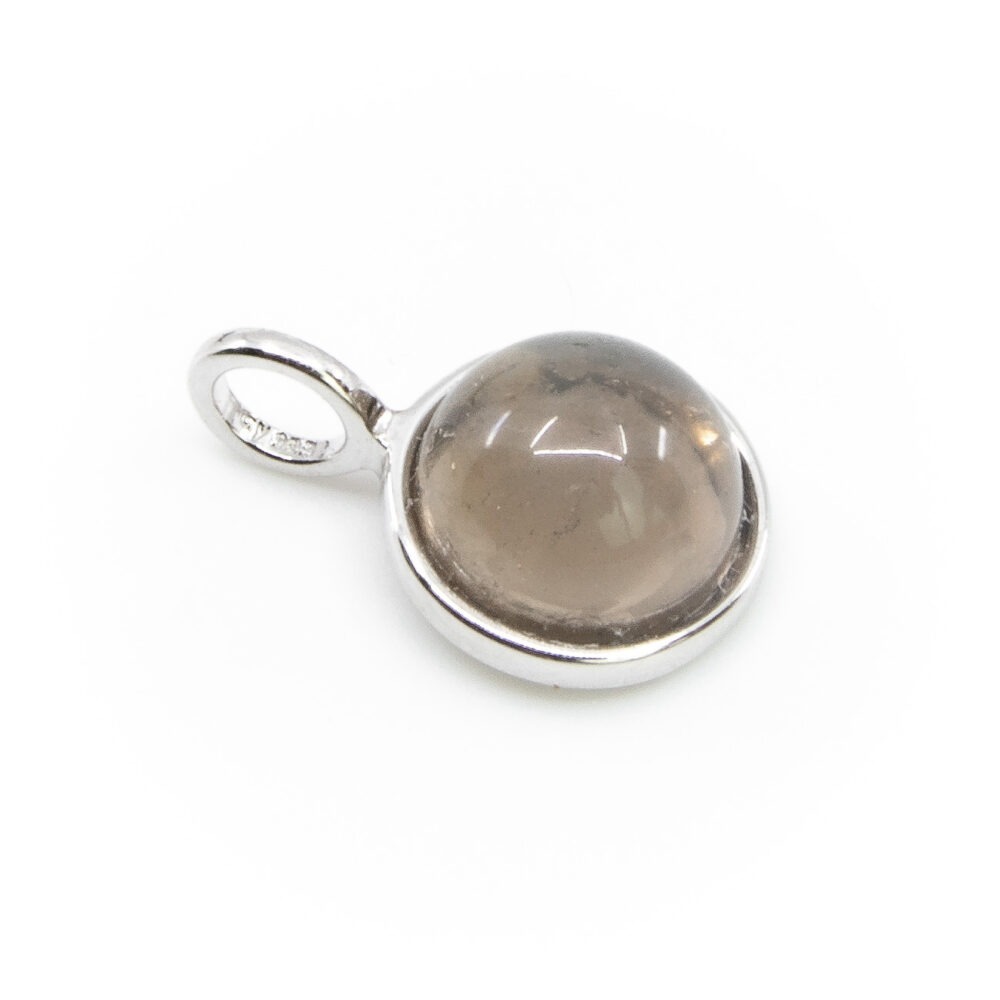 Anhänger Rauchquarz 8mm gefasst