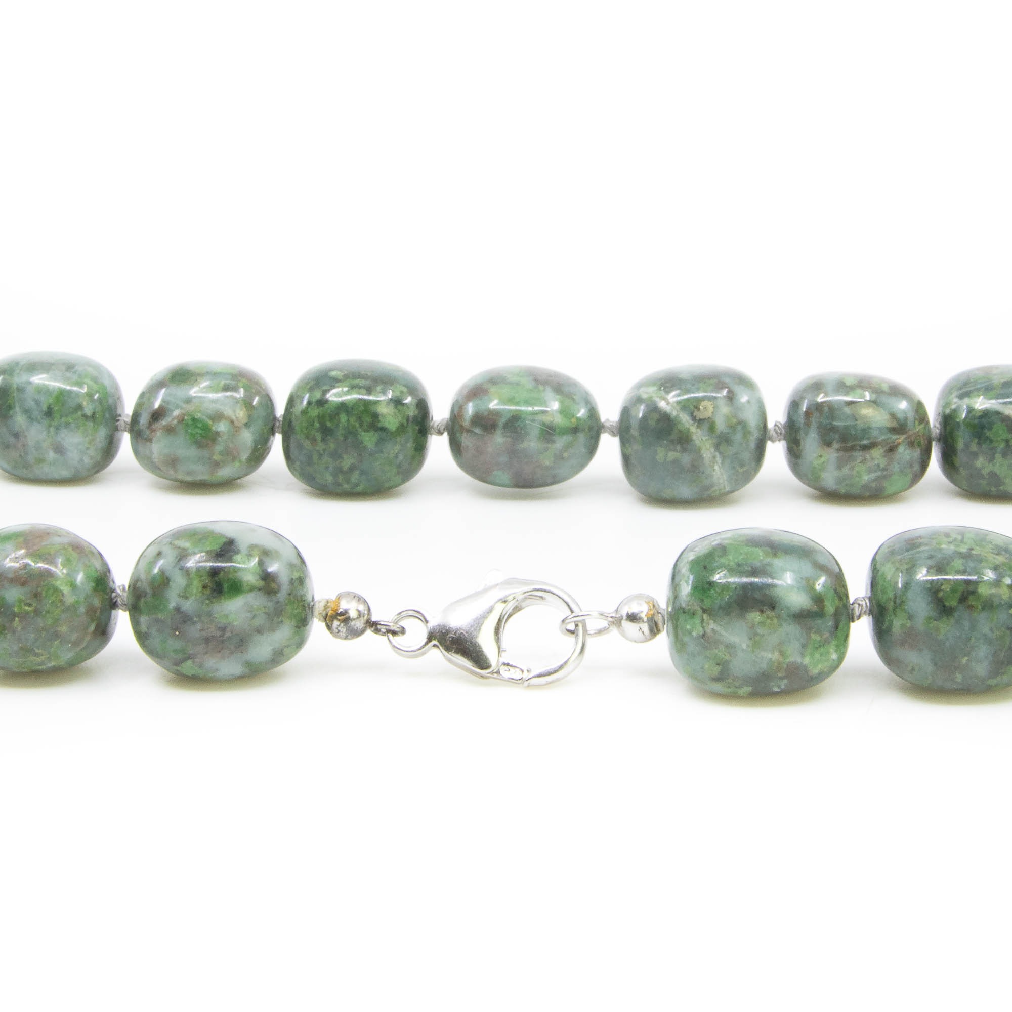 Kette Allalin-Gabbro getrommelt – Bild 2