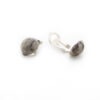 Ohrklipp Gabbro 12mm Cabochon – Bild 2