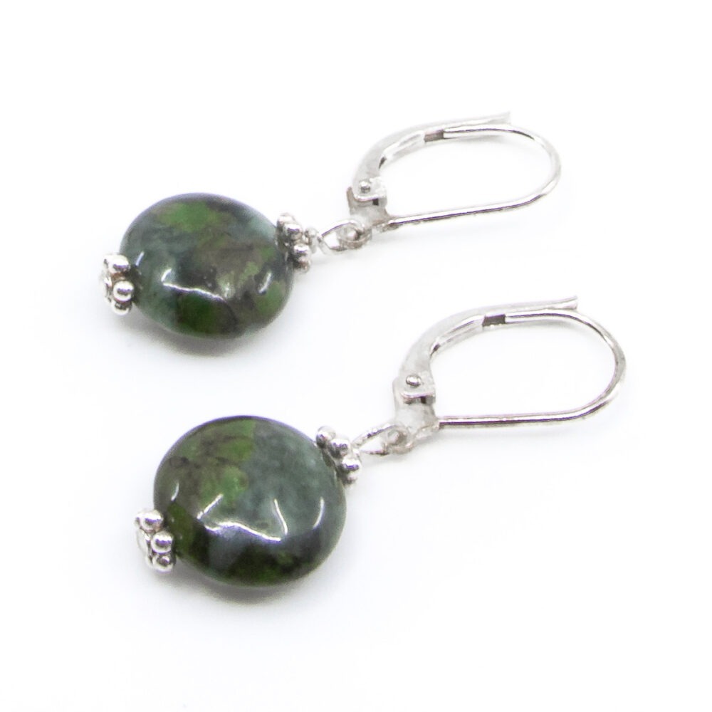 Ohrhänger Allalin Gabbro mit Schweizer Hacken 10mm