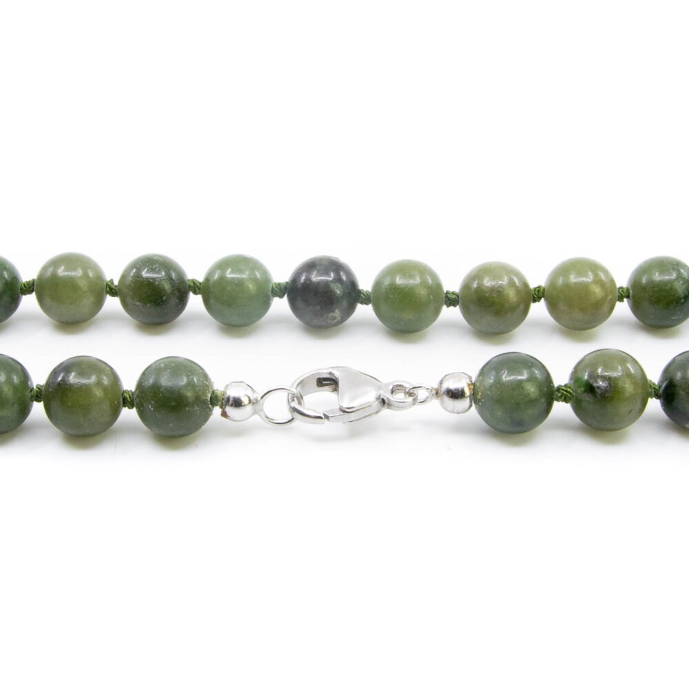 Kette Peridotit 8mm dunkel – Bild 2