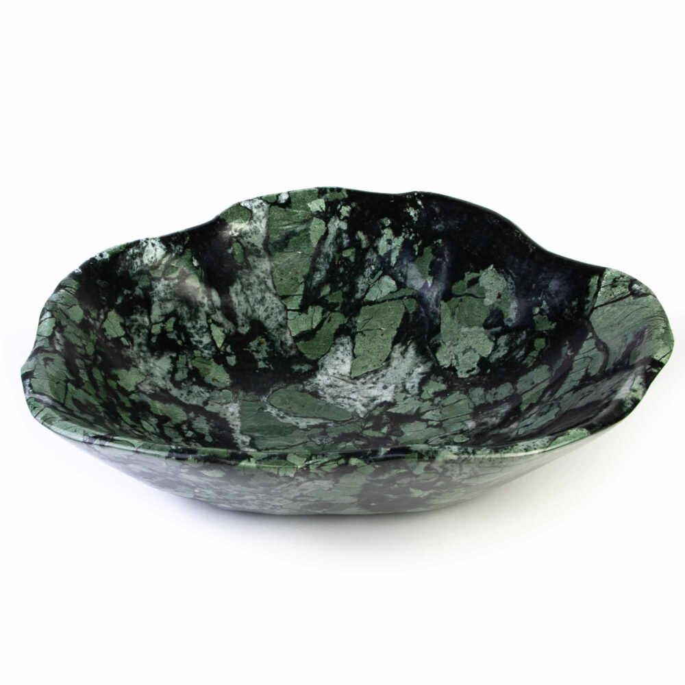 Stein Schale Allalin-Gabbro dunkel