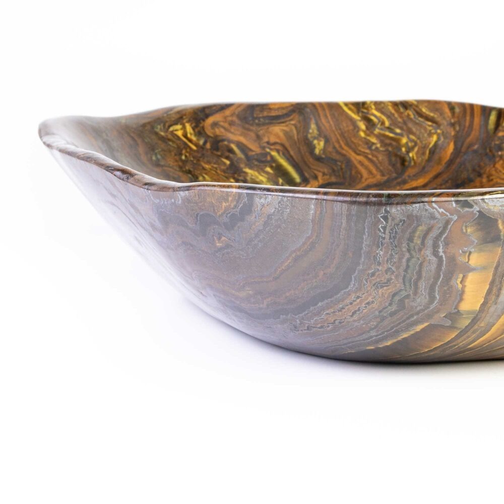 Stein Schale Tigerauge – Bild 4