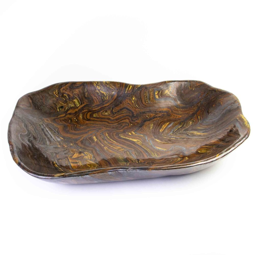 Stein Schale Tigerauge