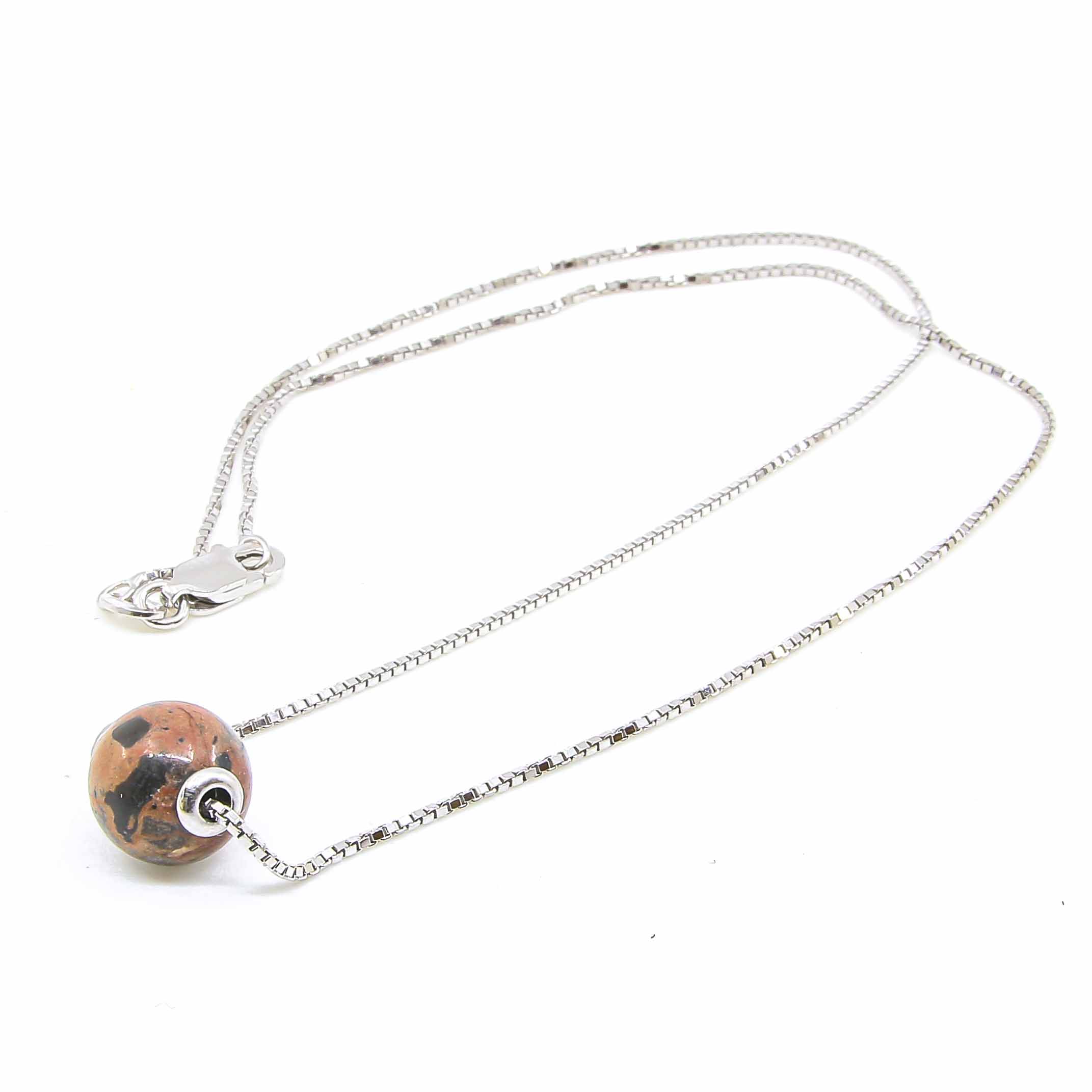 Anhänger/Kette Simmentaler Kalkstein 10mm