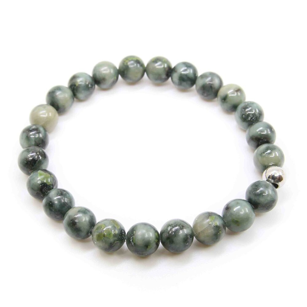 Armband Allalin Gabbro Findling 8mm