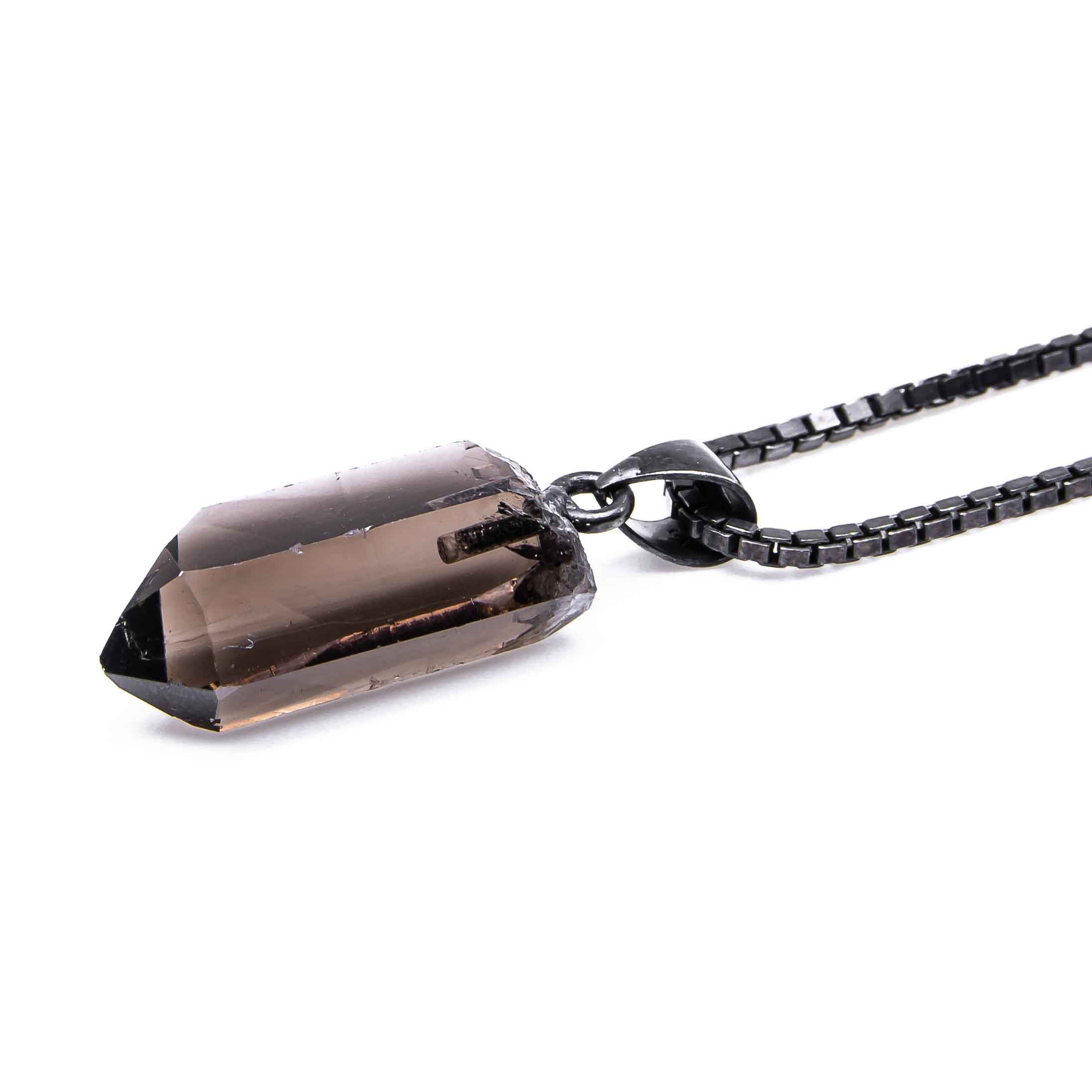 Anhänger mit Kette Rauchquarz