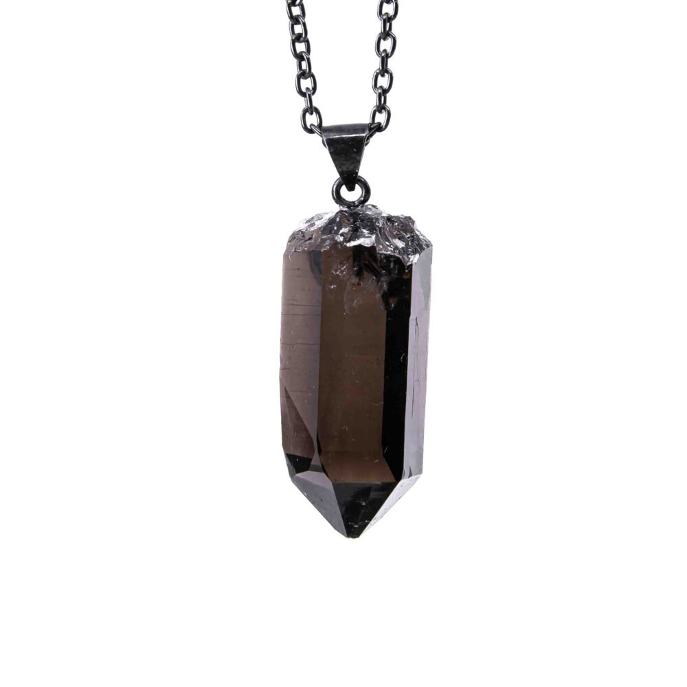 Anhänger mit Kette Morion (Rauchquarz)