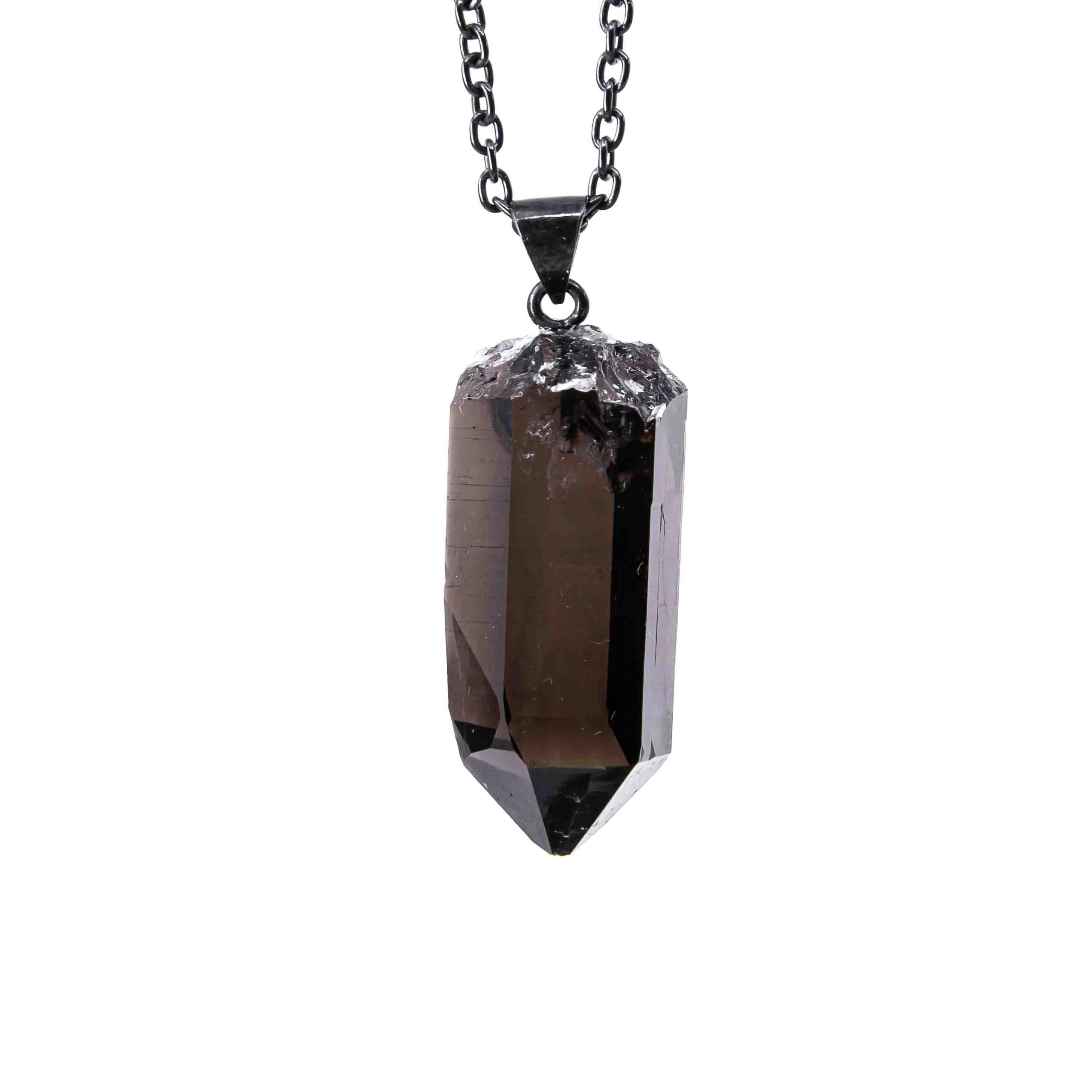 Anhänger mit Kette Morion (Rauchquarz)