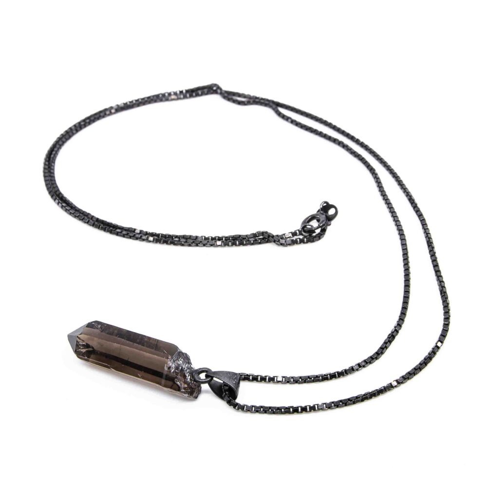 Anhänger mit Kette Rauchquarz