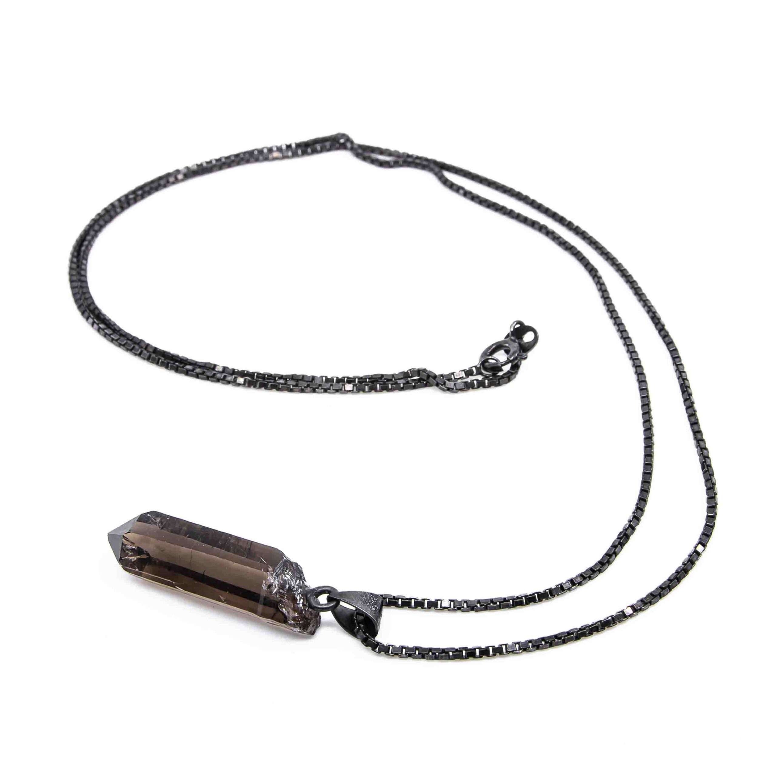 Anhänger mit Kette Rauchquarz