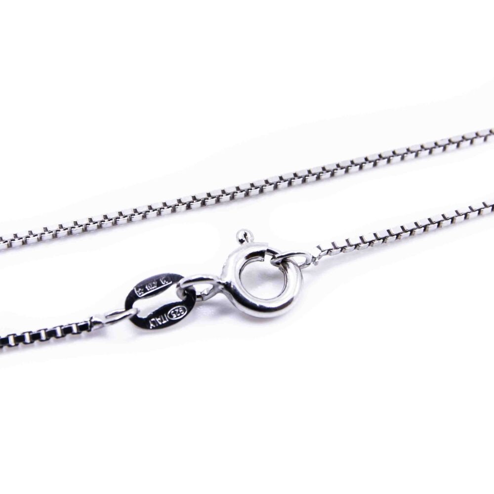 Silberkette Venezianer 1.0mm rhodiniert