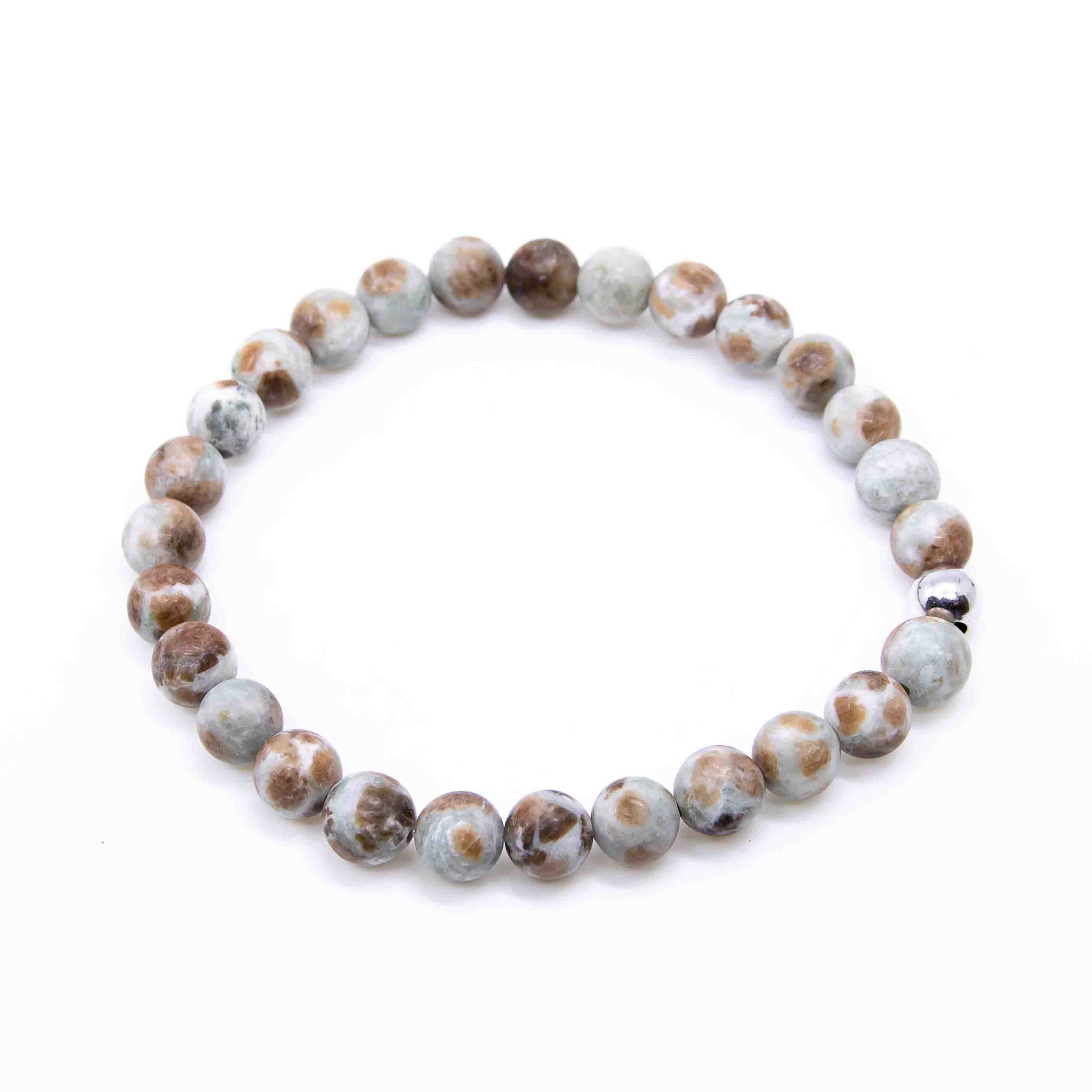 Armband Granat im Diopsidfels 7mm matt