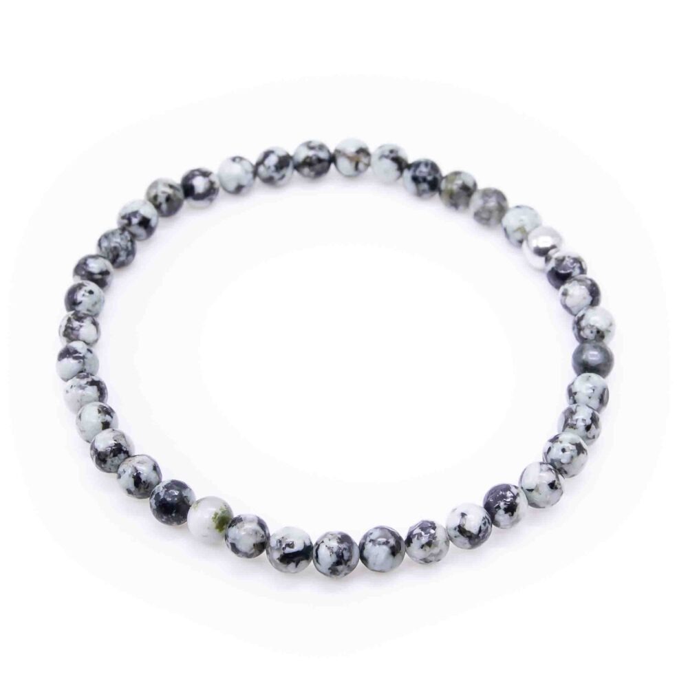 Armband Julier Granit 5mm matt