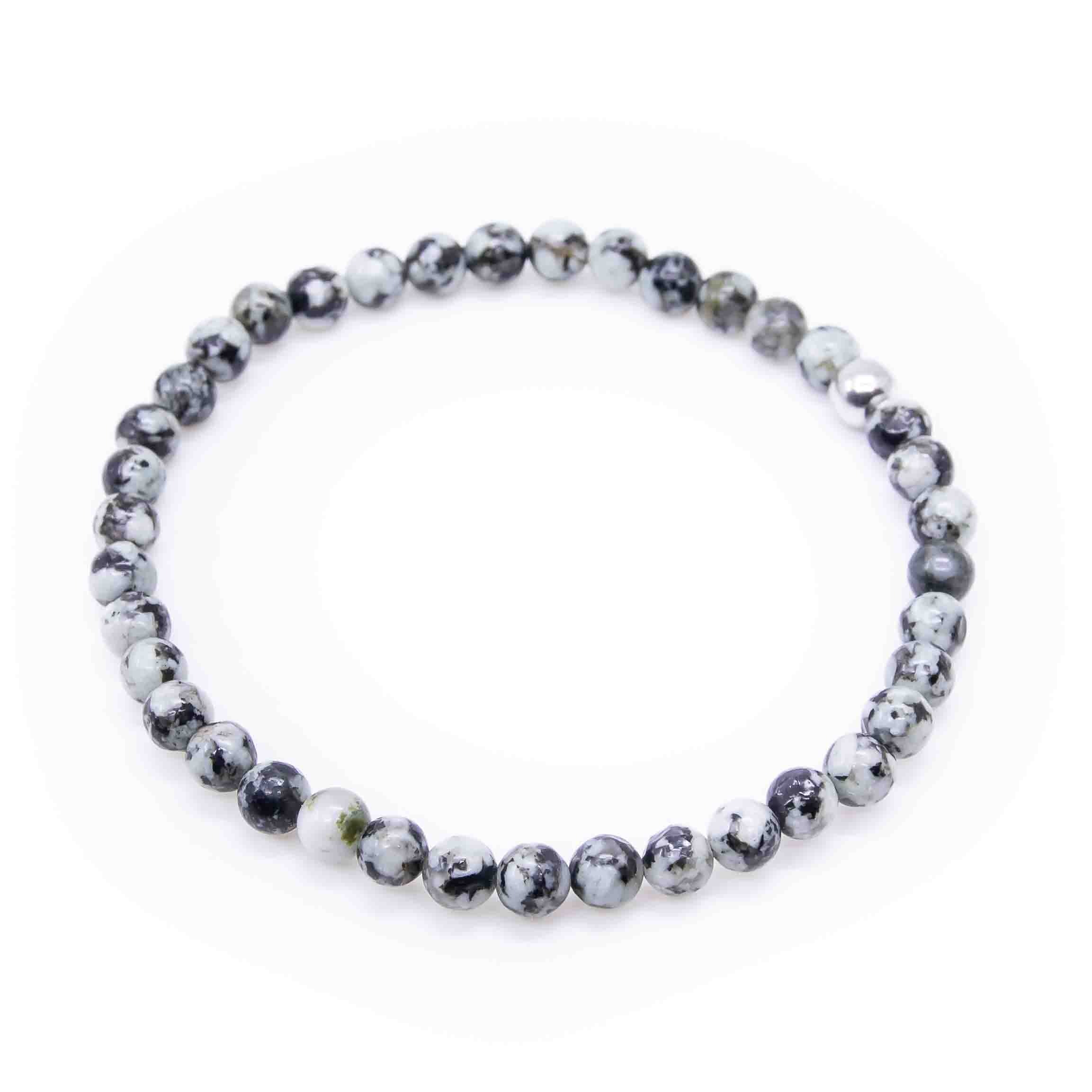 Armband Julier Granit 5mm matt