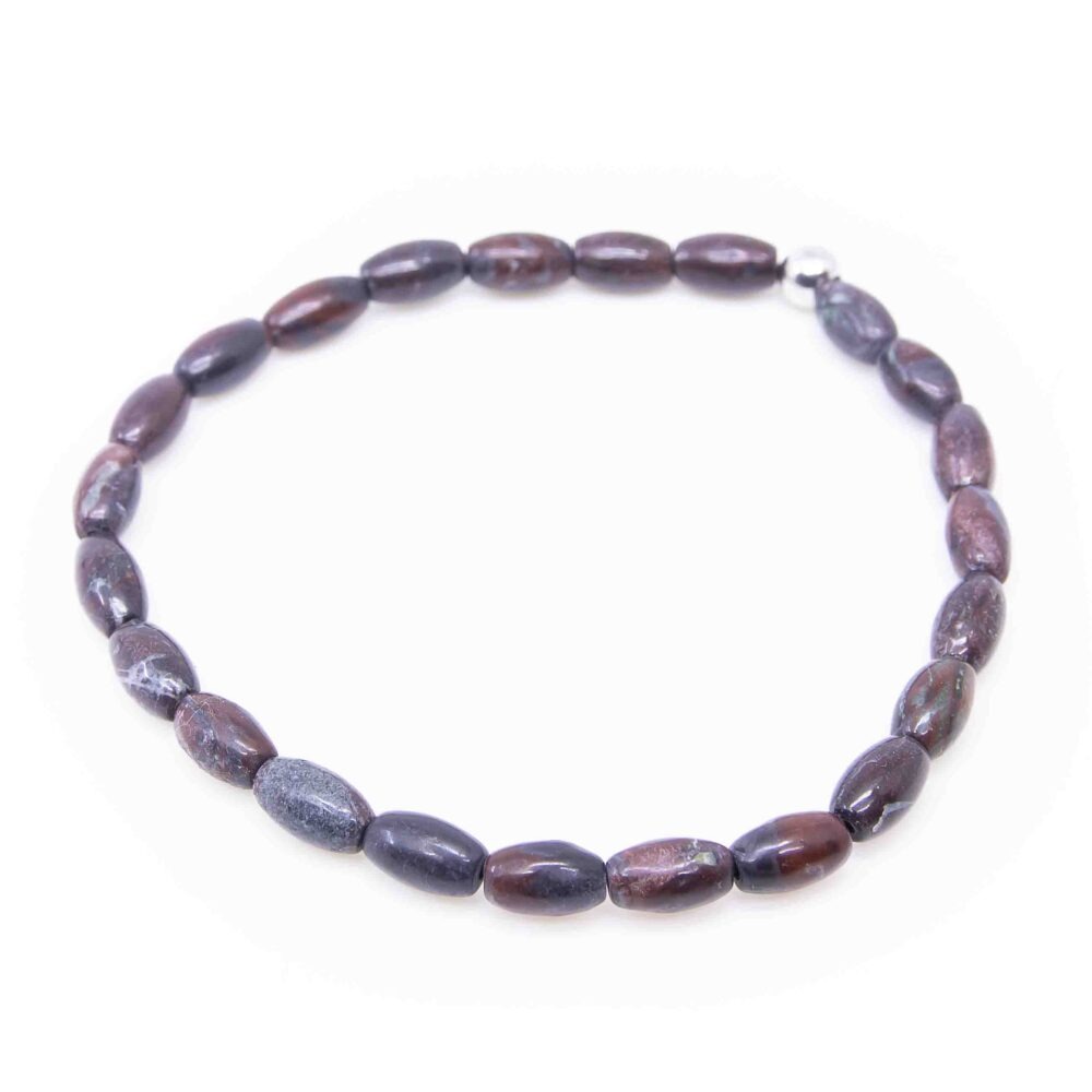 Armband Radiolarit Reiskorn