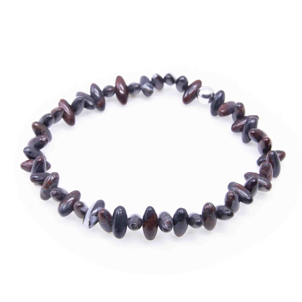 Armband Radiolarit Reiskorn