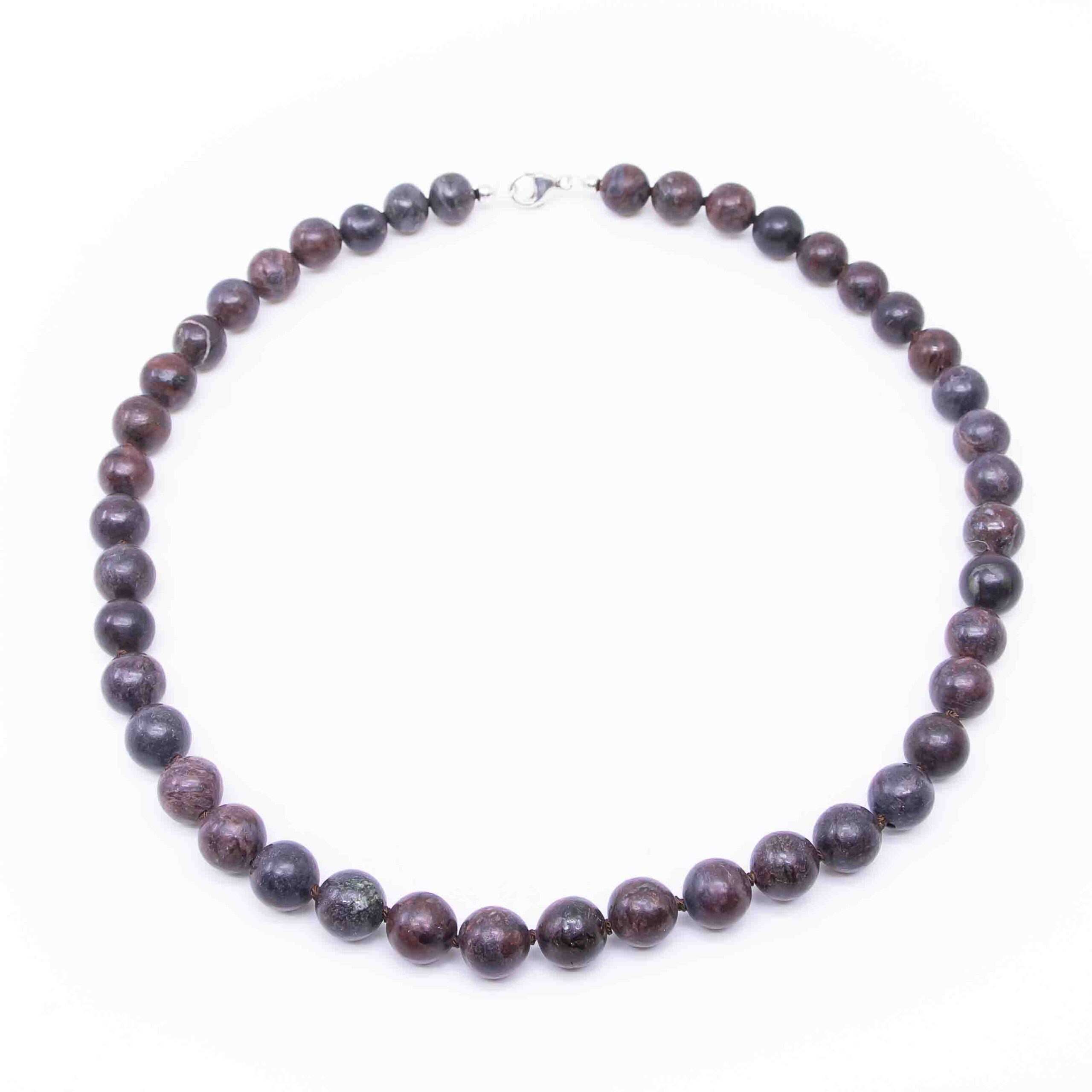 Kette Radiolarit 10mm geknüpft – Bild 2